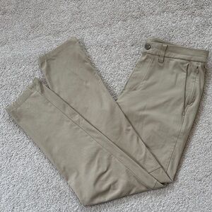 lululemon Commission Pants Slim Fit Warpstreme 30x30 Beige